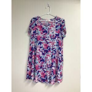Peach Love California Multicolor Floral Dress‎ Women's Size Small
